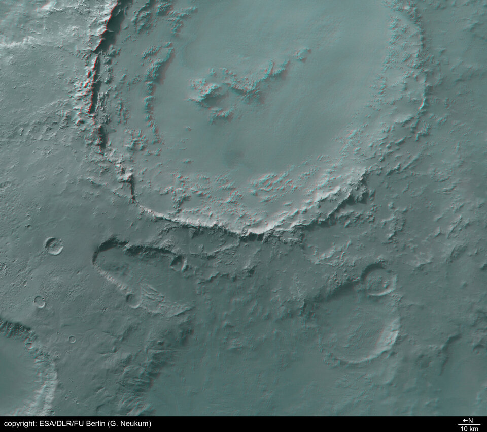 3D image of Crater Hale