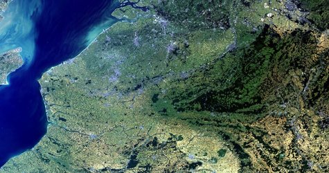 Belgium and North of France as seen by Envisat