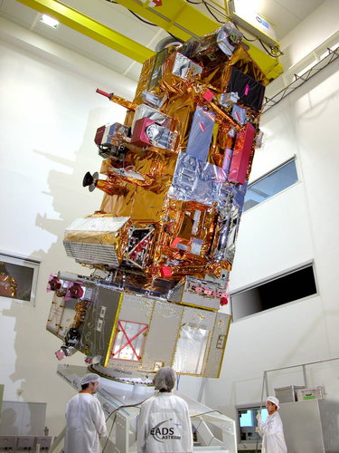 MetOp-A undergoing final testing