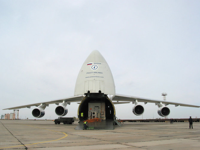 MetOp's arrival at Baikonur