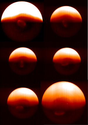 Venus's southern hemisphere in infrared