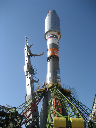 Soyuz on the launch pad