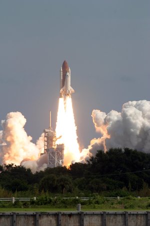 Space Shuttle Atlantis lifts off