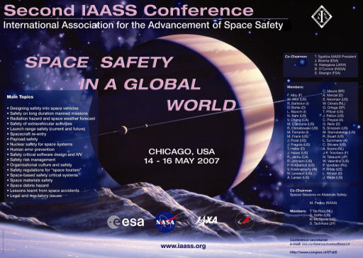IAASS:n toinen konferenssi: Avaruusturvallisuus globaalilla tasolla