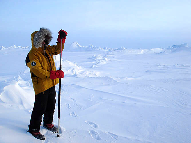 Lumipeitteen mittauksia Cryosat-2:sta varten