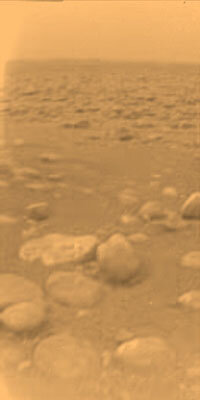 Le panorama découvert par Huygens à la surface de Titan