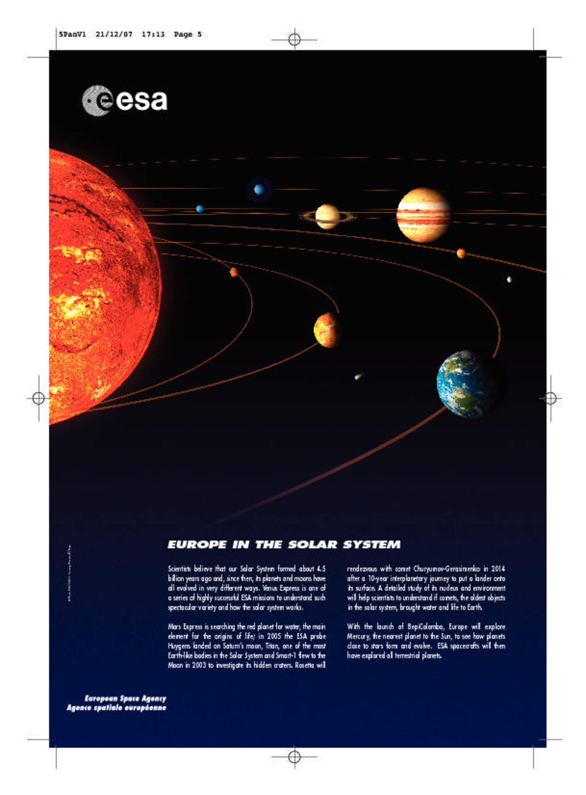 nasa solar system poster