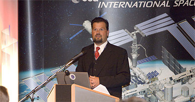 Frank M. Salzgeber, Head of ESA's Technology Transfer and Promotion Office<br> 