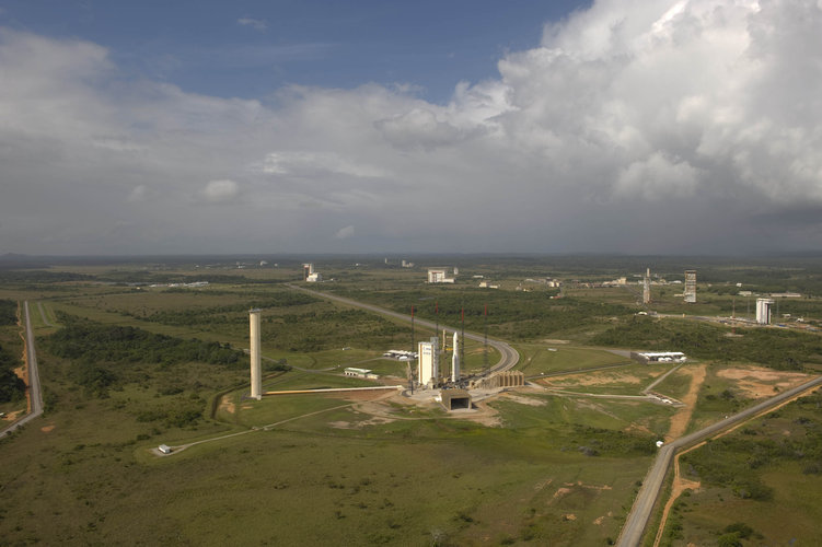 Ariane 5 enclosing Herschel and Planck