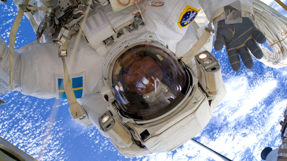 Christer Fuglesang spacewalk