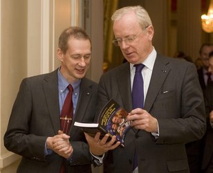 Frank De Winne et Armand De Decker, Président du Sénat