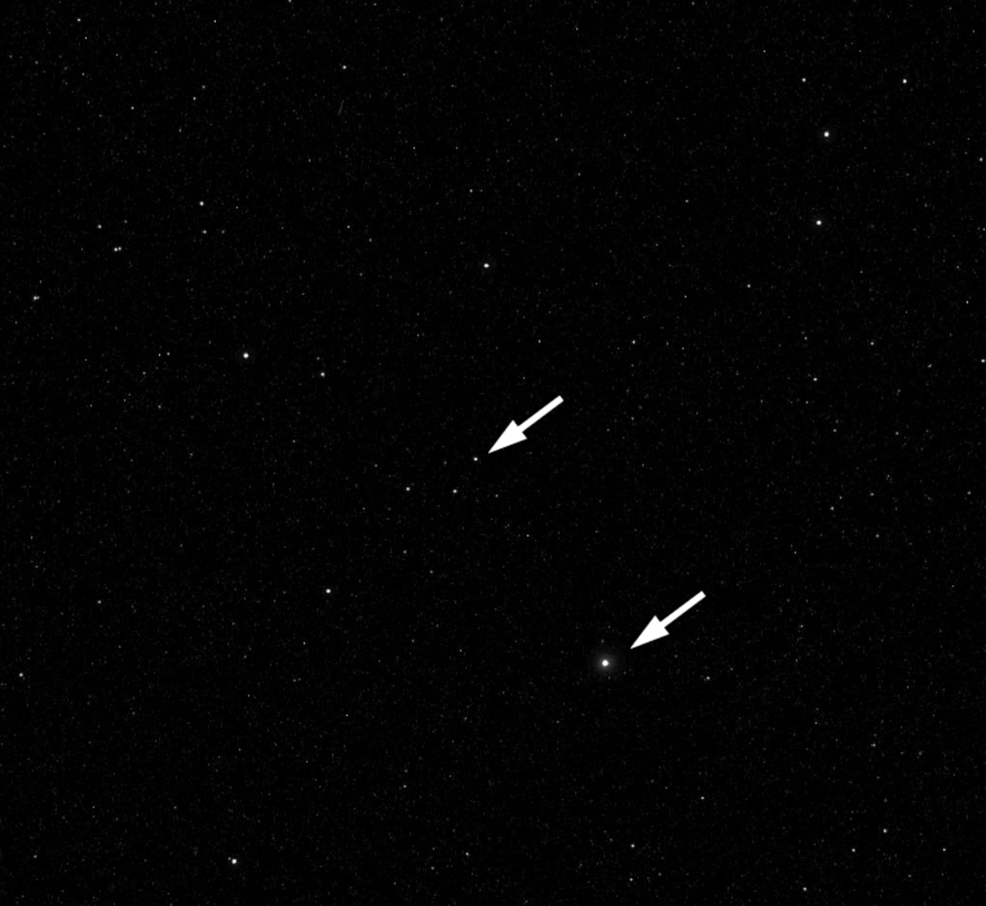 Esa Tracking A Pinpoint Of Light Rosetta S First Glimpse Of Asteroid Lutetia Click For Details