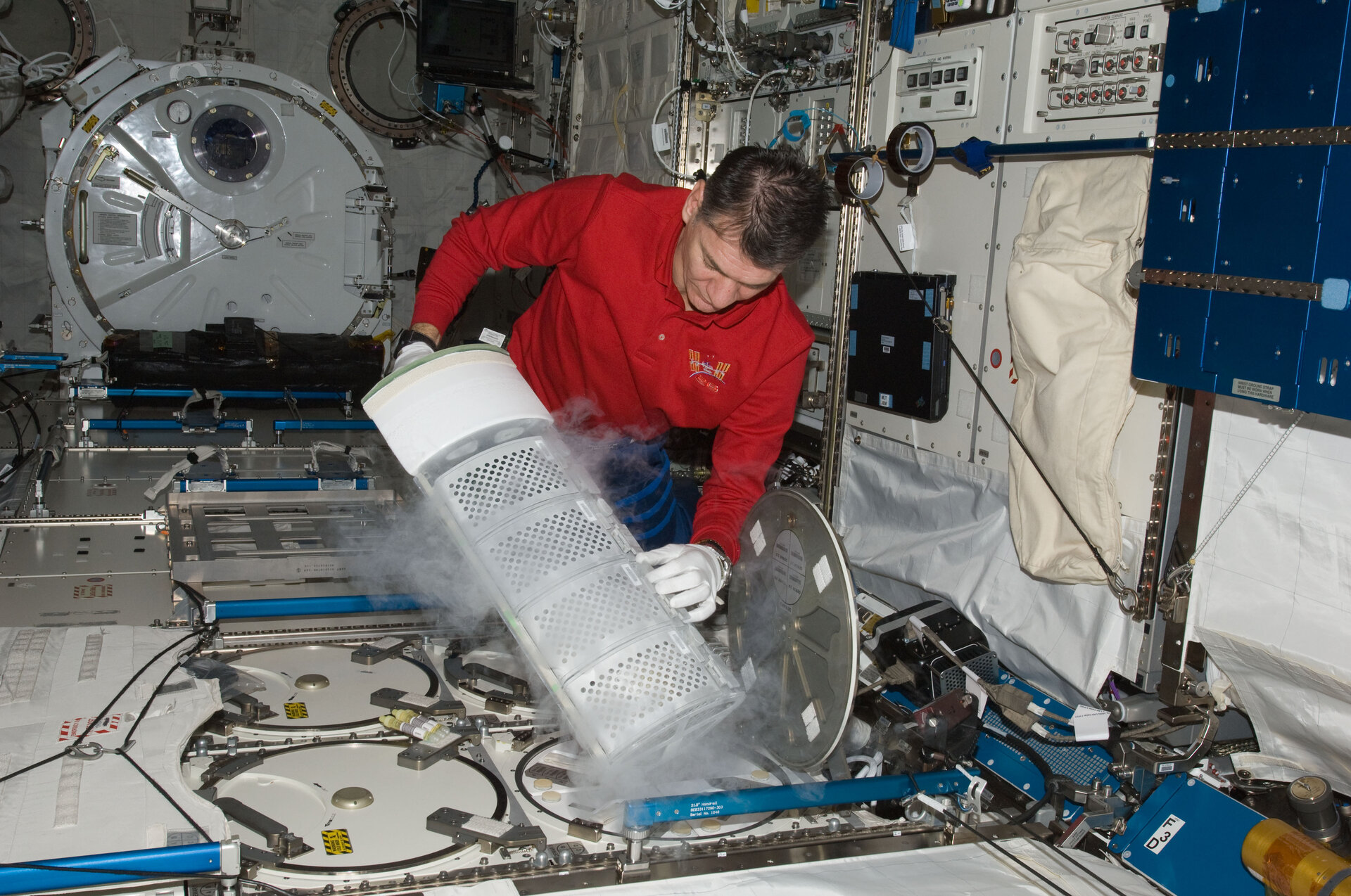 Paolo Nespoli a bordo della ISS