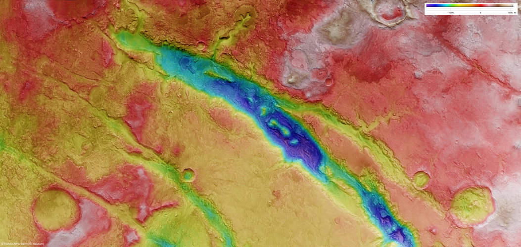 Elevation of Nili Fossae