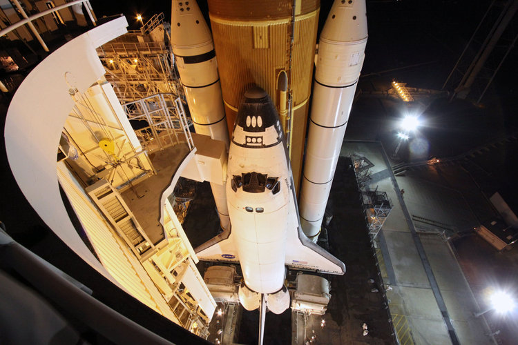 Endeavour on Launch Pad 39A