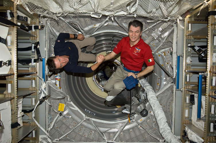 Paolo and Roberto inside ATV-2