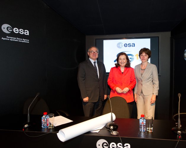 Presentation of the Hispasat Advanced Generation 1 mission logo