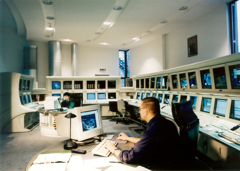 Controlecentrum van Eumetsat in Darmstadt, Duitsland