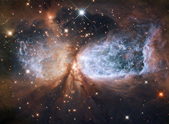 Hubble view of star-forming region S106