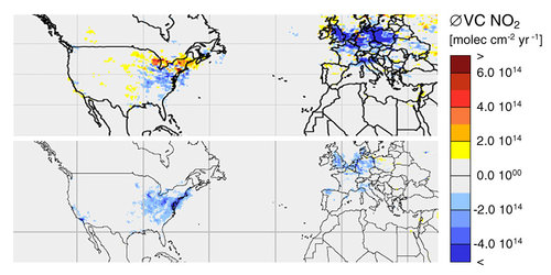 Nitrogen dioxide fall