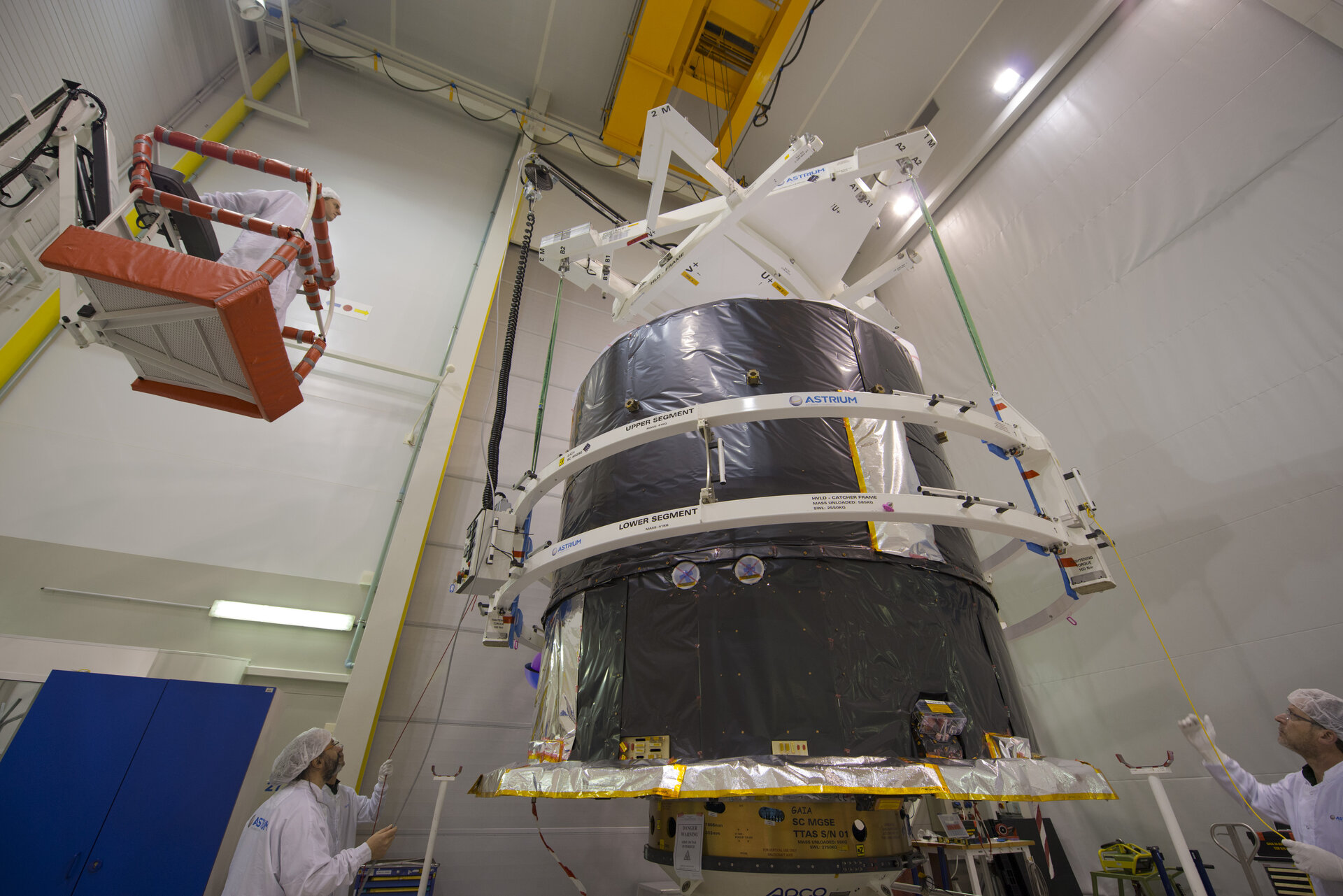 Gaia flight model during tests 