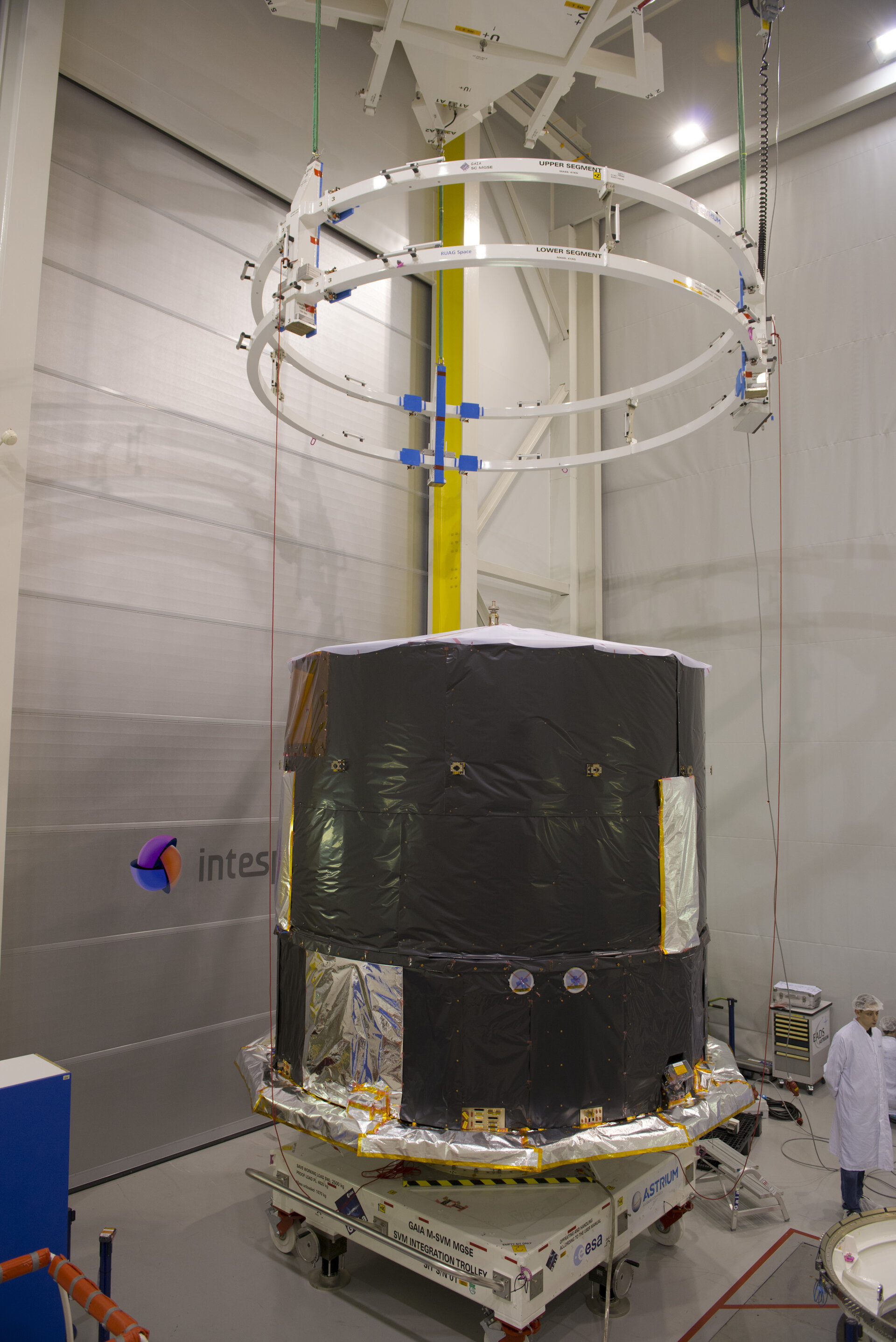 Gaia flight model during tests 