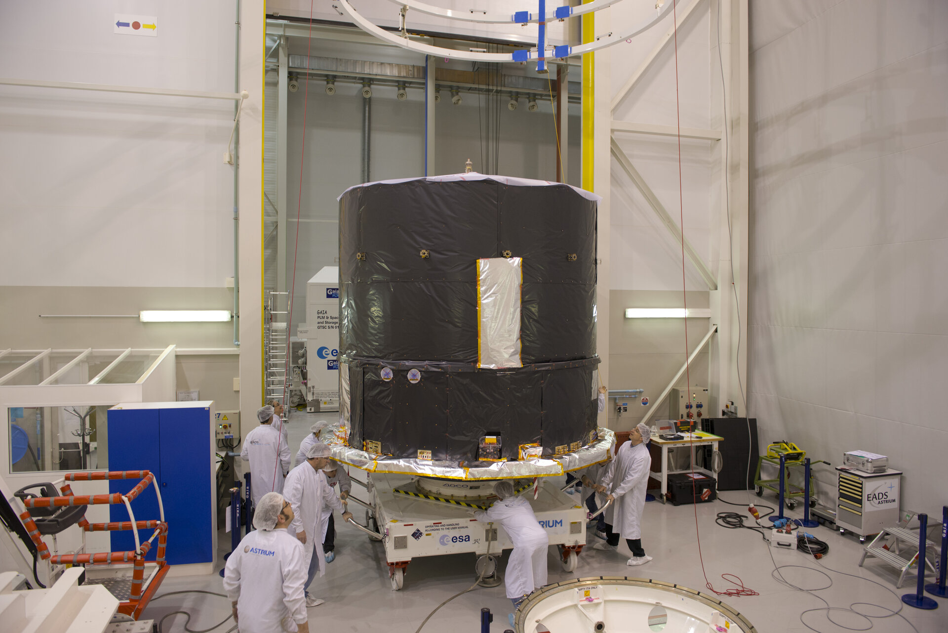 Gaia flight model during tests 