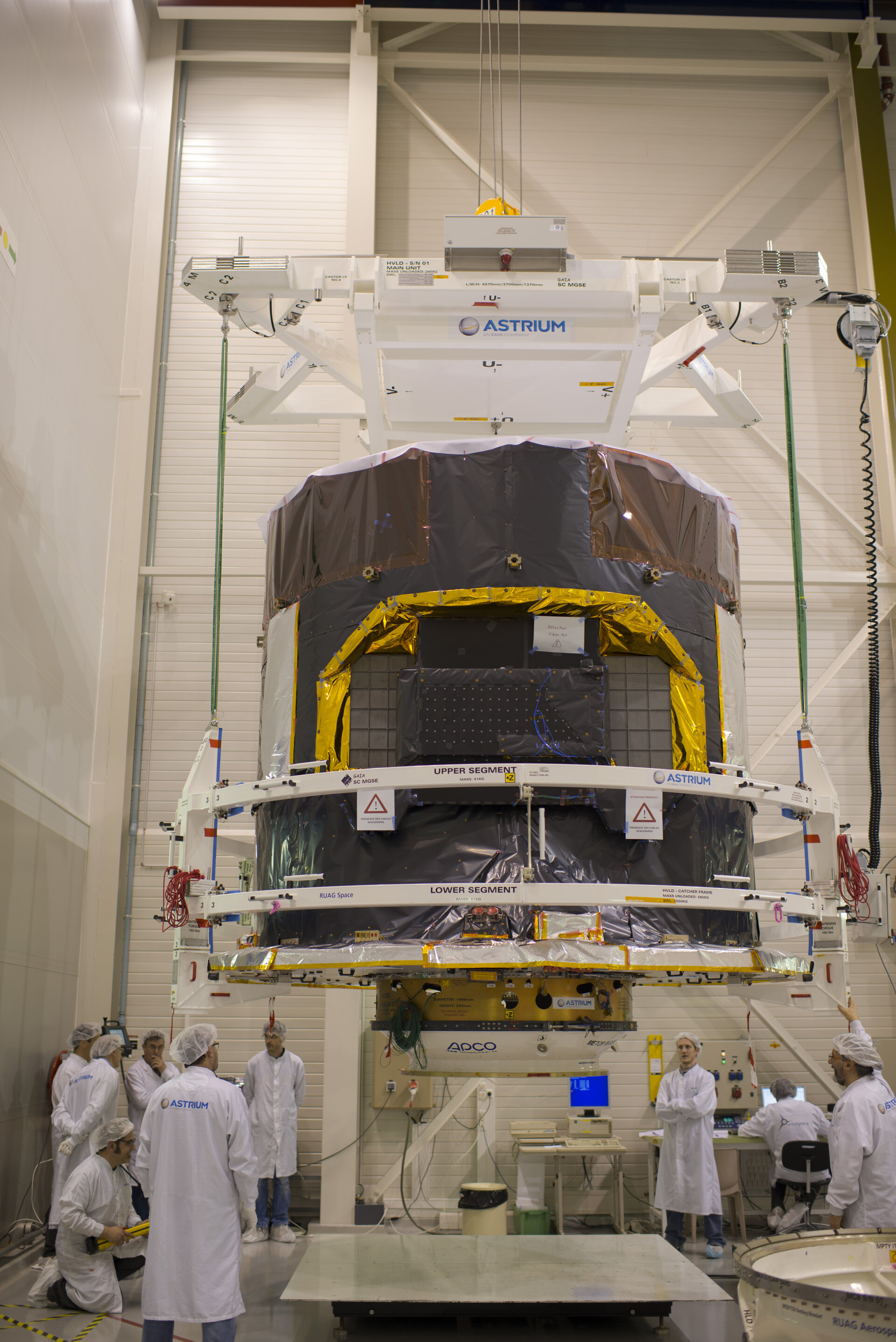 Gaia flight model during tests 