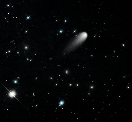 A Unique Hubble View of Comet ISON