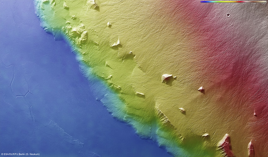 Olympus Mons flank topography