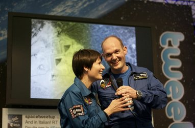 Samantha and Alex at 1st European SpaceTweetup