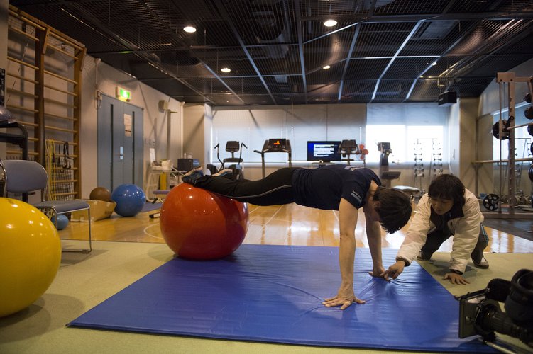 Samantha during physical training at TKSC 