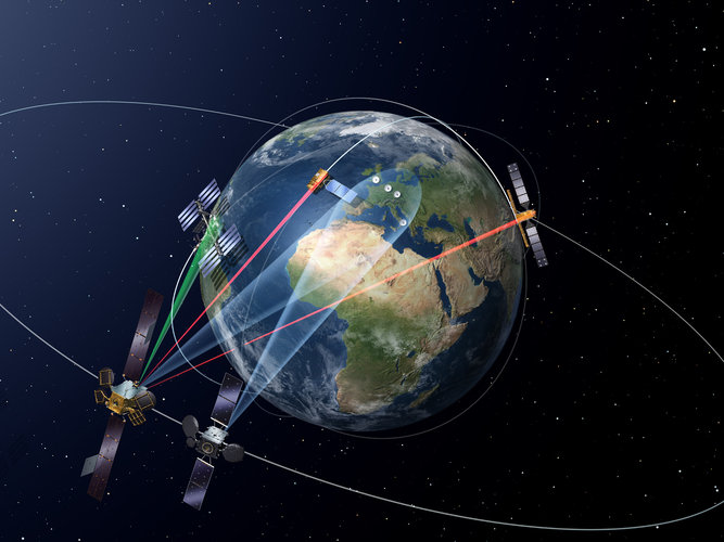 Relaying data via laser