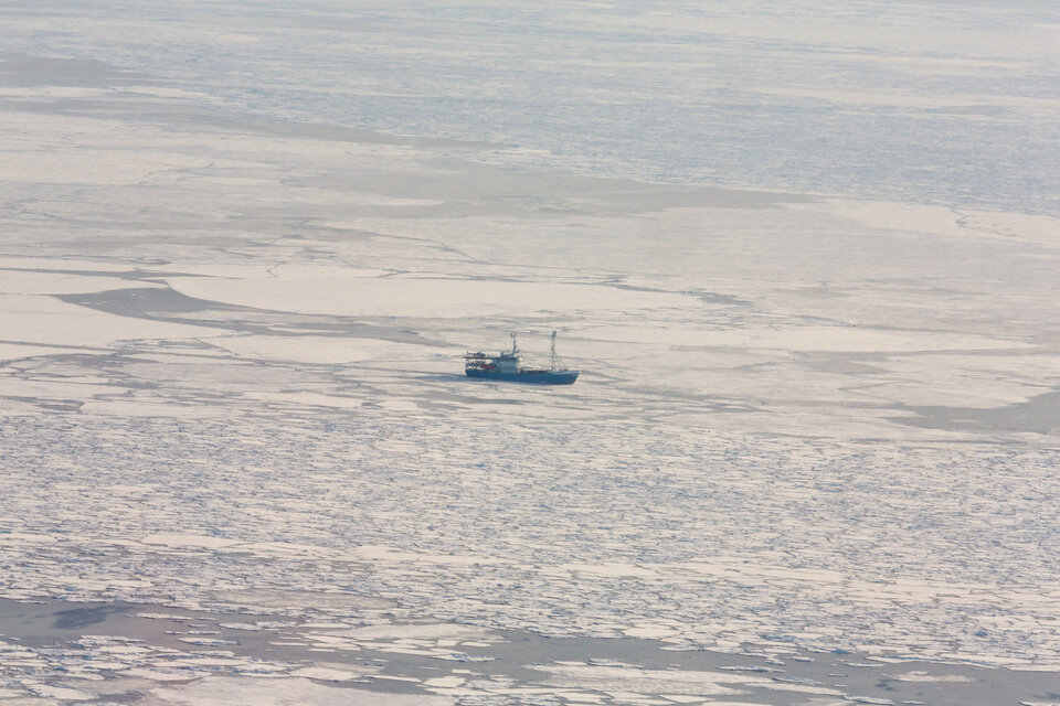 El RV Lance en el Mar de Barents