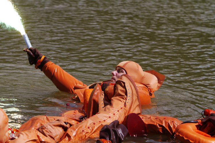 Thomas Pesquet during survival training