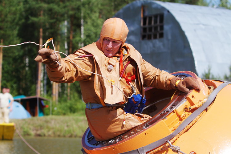 Timothy Peake during survival training