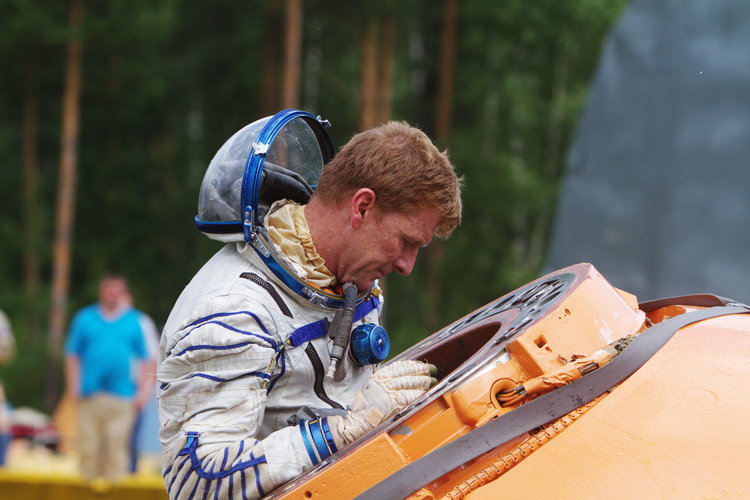 Timothy Peake during survival training