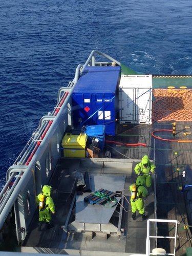 IXV crew practise manoeuvres