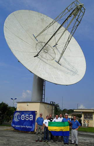 Team at Libreville station