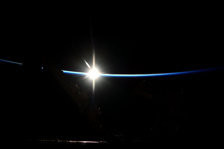 Sunrise seen from Space Station