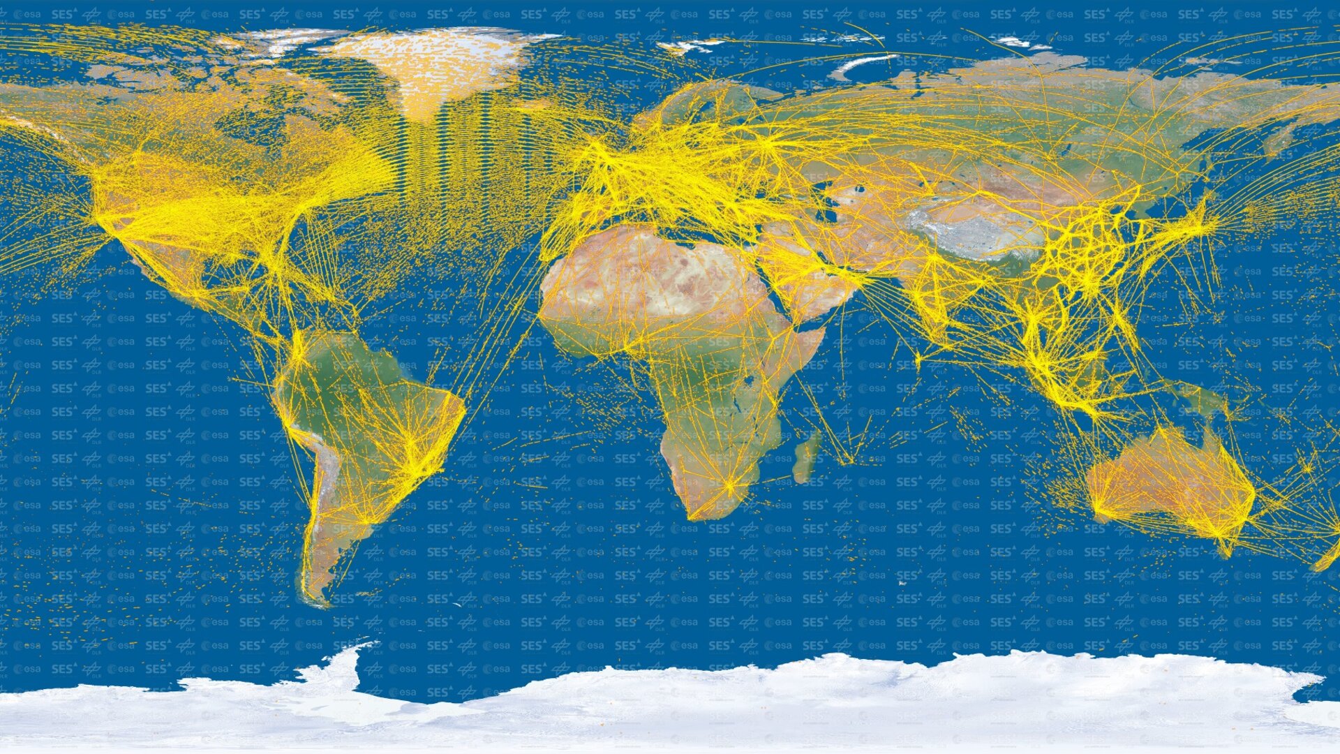 flat earth map flight paths