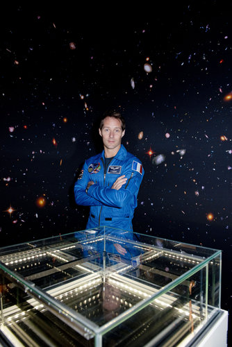 Thomas Pesquet in the Cloud chamber at Le Bourget