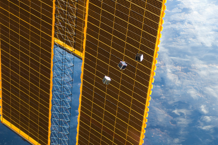 CubeSats leaving Station