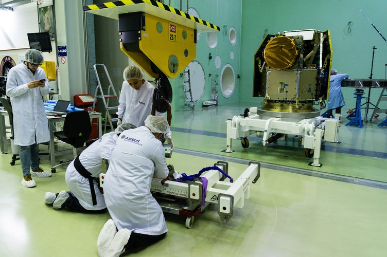 Cheops entering acoustic chamber