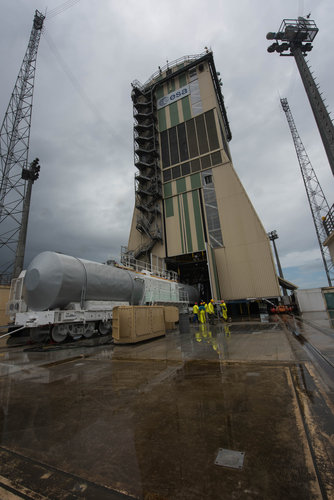 Preparing for the liquid fuel transfer to Soyuz VS14