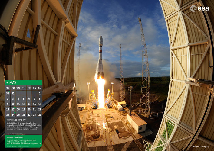 Sentinel-1B lifts off