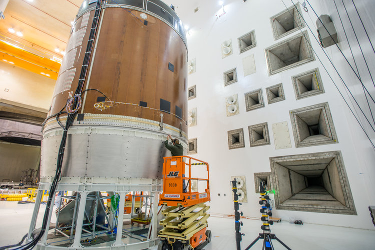 Orion service module test article acoustic test