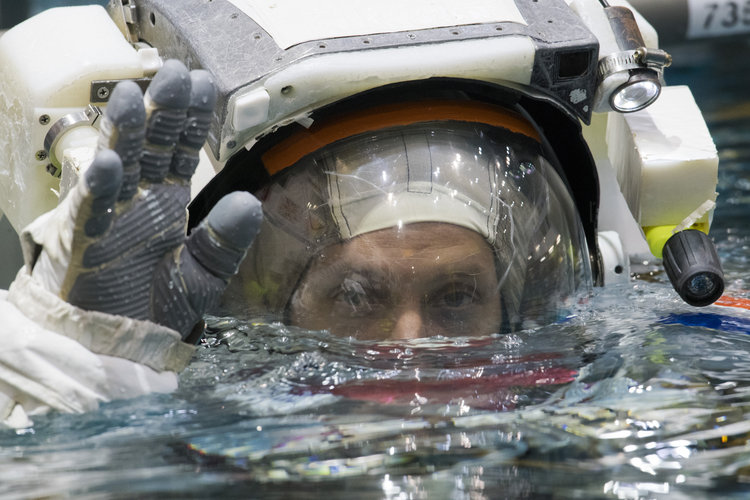 Thomas during training at JSC 