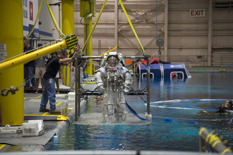 Thomas during training at JSC 