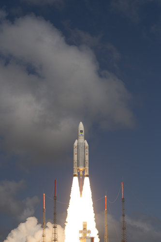 Ariane 5 liftoff on flight VA233